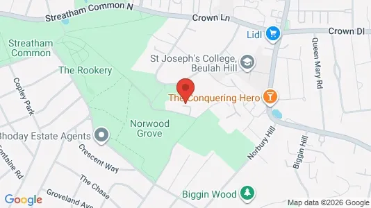 Apartments for rent i London SW16 - kort over placeringen
