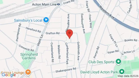 Apartments for rent i London W3 - kort over placeringen