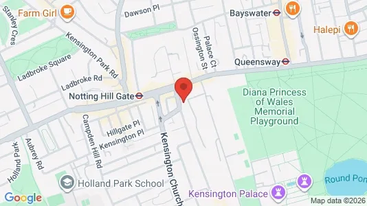 Apartments for rent i London W8 - kort over placeringen