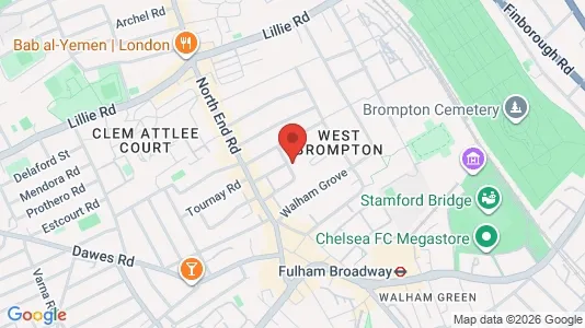 Apartments for rent i London SW6 - kort over placeringen