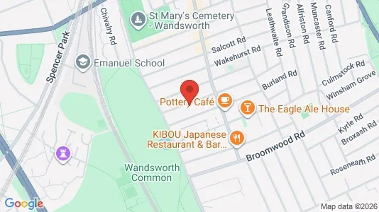 Apartments for rent i London SW11 - kort over placeringen