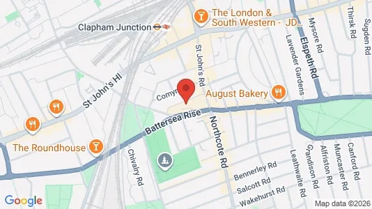 Apartments for rent i London SW11 - kort over placeringen