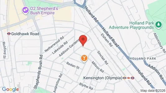 Apartments for rent i London W14 - kort over placeringen