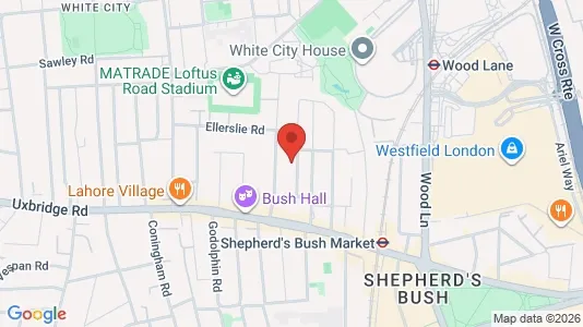 Apartments for rent i London W12 - kort over placeringen
