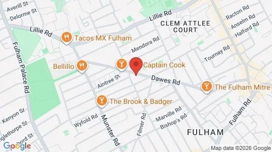 Apartments for rent i London SW6 - kort over placeringen