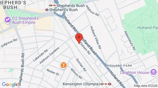 Apartments for rent i London W14 - kort over placeringen