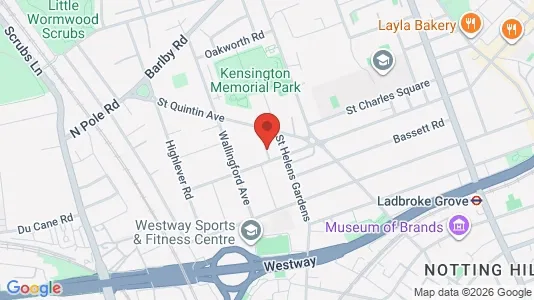 Apartments for rent i London W10 - kort over placeringen
