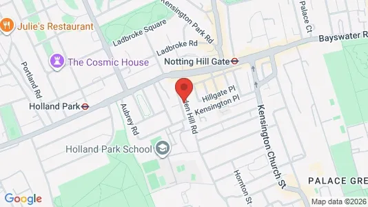 Apartments for rent i London W8 - kort over placeringen