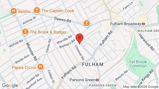 Apartments for rent i London SW6 - kort over placeringen