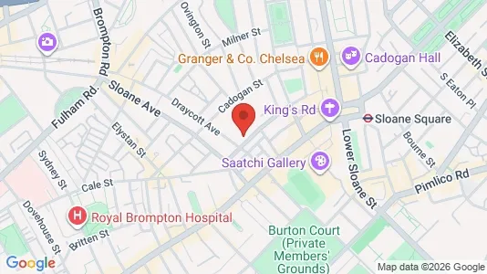 Apartments for rent i London SW3 - kort over placeringen