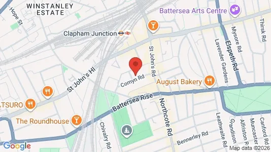 Apartments for rent i London SW11 - kort over placeringen