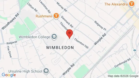 Apartments for rent i London SW19 - kort over placeringen