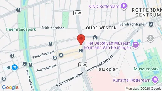 Apartments for rent i Rotterdam Delfshaven - kort over placeringen