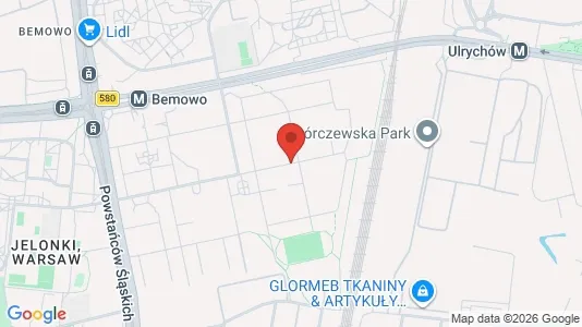 Apartments for rent i Warszawa Bemowo - kort over placeringen