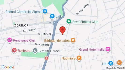 Apartments for rent i Cluj-Napoca - kort over placeringen
