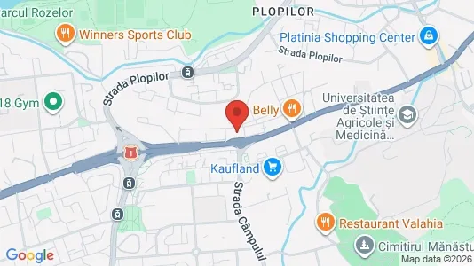 Apartments for rent i Cluj-Napoca - kort over placeringen
