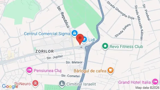 Apartments for rent i Cluj-Napoca - kort over placeringen