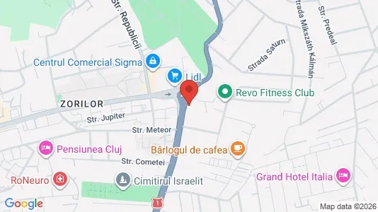 Apartments for rent i Cluj-Napoca - kort over placeringen