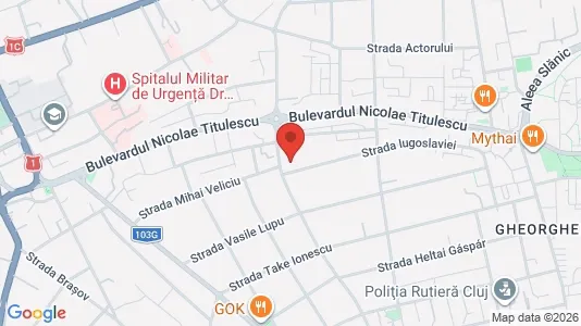 Apartments for rent i Cluj-Napoca - kort over placeringen