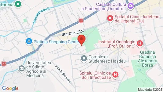 Apartments for rent i Cluj-Napoca - kort over placeringen
