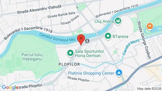Apartments for rent i Cluj-Napoca - kort over placeringen