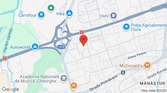 Apartments for rent i Cluj-Napoca - kort over placeringen