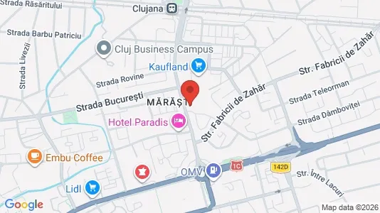 Apartments for rent i Cluj-Napoca - kort over placeringen