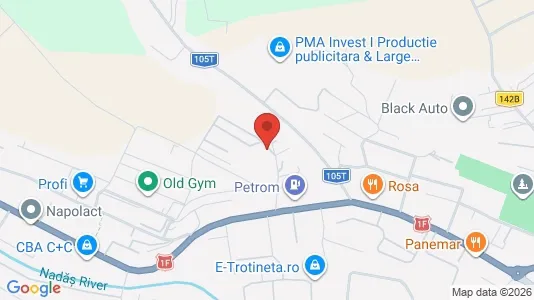 Apartments for rent i Baciu - kort over placeringen