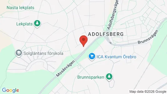 Apartments for rent i Örebro - kort over placeringen