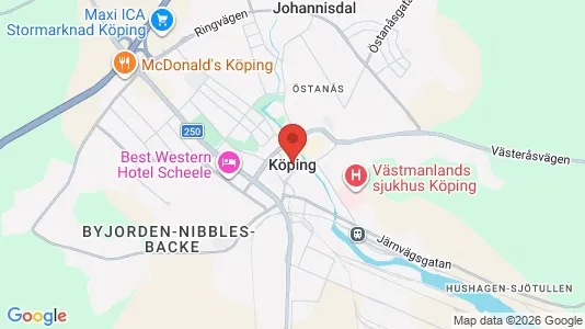 Houses for rent i Köping - kort over placeringen