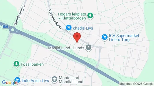Apartments for rent i Lund - kort over placeringen