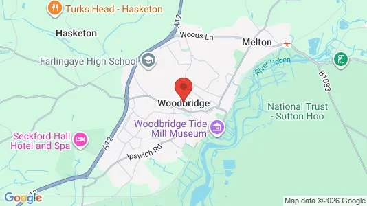 Houses for rent i Woodbridge - Suffolk - kort over placeringen