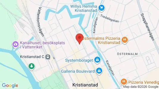 Apartments for rent i Kristianstad - kort over placeringen