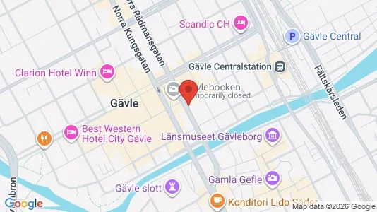 Apartments for rent i Gävle - kort over placeringen