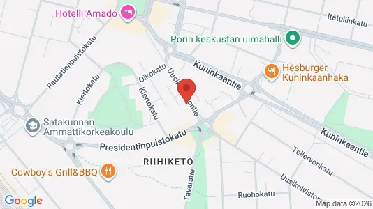 Apartments for rent i Pori - kort over placeringen