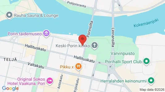 Apartments for rent i Pori - kort over placeringen