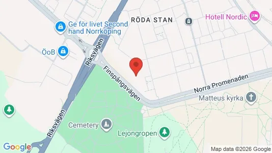 Apartments for rent i Norrköping - kort over placeringen