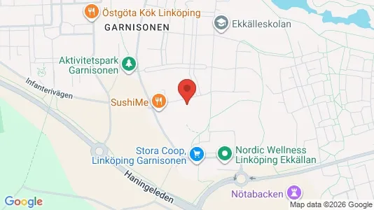 Apartments for rent i Linköping - kort over placeringen