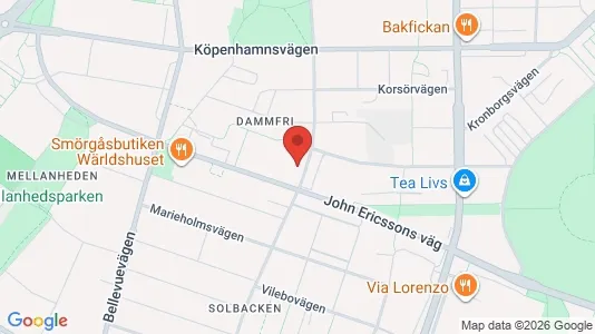 Apartments for rent i Malmö City - kort over placeringen