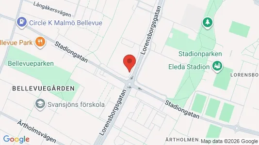 Apartments for rent i Malmö City - kort over placeringen