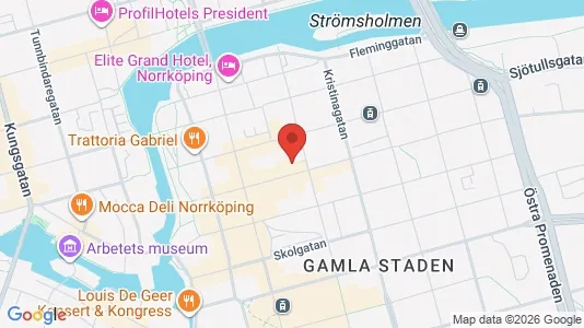 Apartments for rent i Norrköping - kort over placeringen