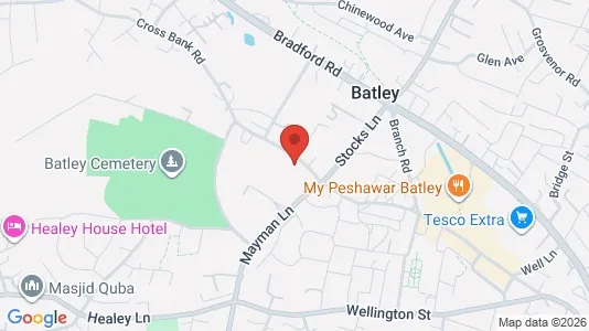 Apartments for rent i Batley - West Yorkshire - kort over placeringen