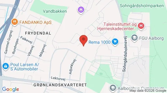 Apartments for rent i Aalborg Center - kort over placeringen