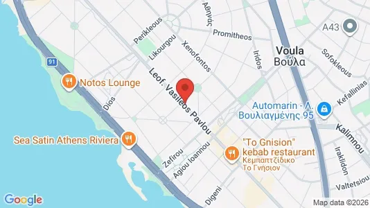 Apartments for rent i Glyfada - kort over placeringen