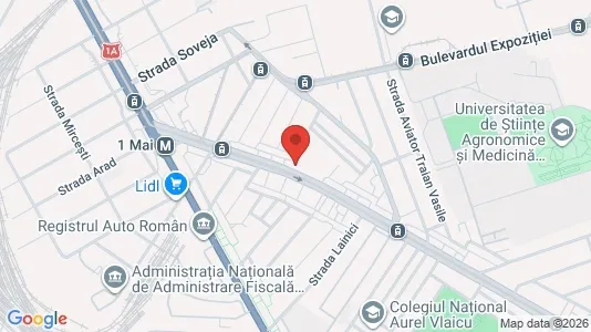 Apartments for rent i Bucharest - Sectorul 1 - kort over placeringen