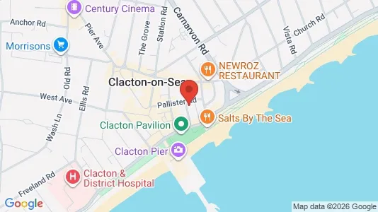 Apartments for rent i Clacton-on-Sea - Essex - kort over placeringen