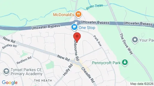 Apartments for rent i Uttoxeter - Staffordshire - kort over placeringen
