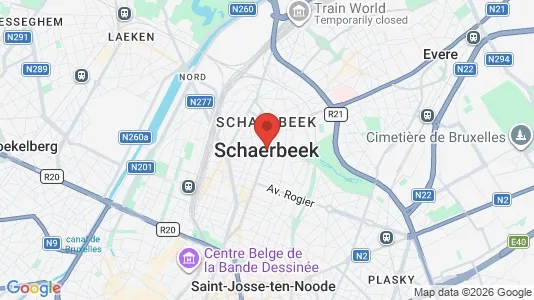 Apartments for rent i Brussels Schaarbeek - kort over placeringen