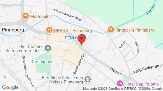 Apartments for rent i Pinneberg - kort over placeringen