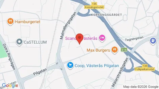 Apartments for rent i Västerås - kort over placeringen